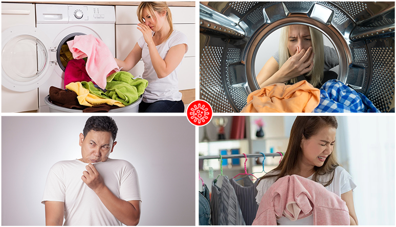 Illustration of washing machine cleaning