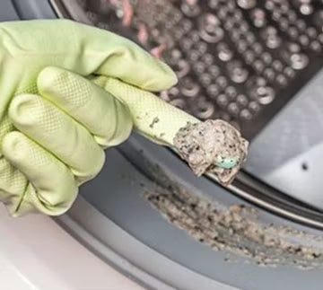 Illustration of washing machine cleaning