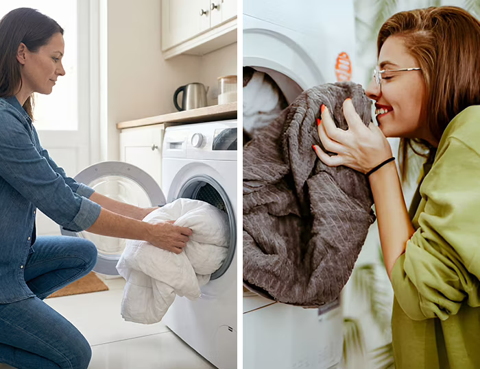 Illustration of washing machine cleaning