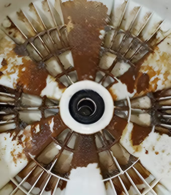 Illustration of washing machine cleaning