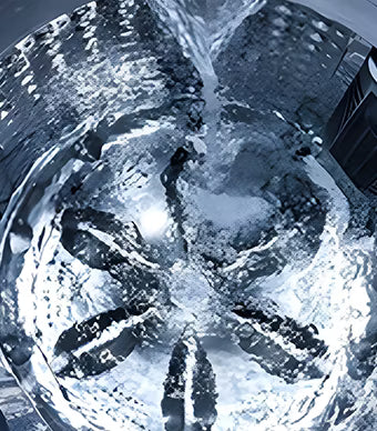 Illustration of washing machine cleaning
